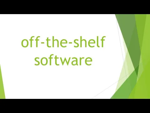 off-the-shelf software