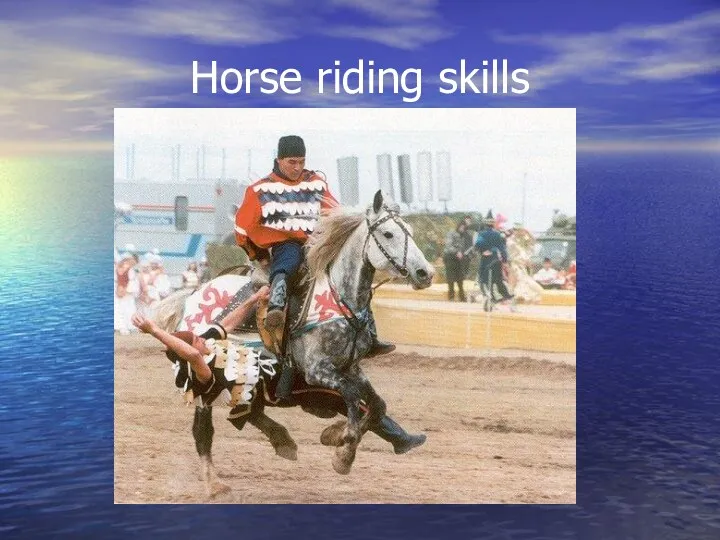 Horse riding skills