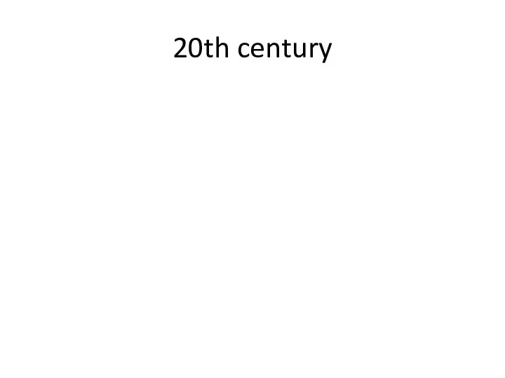 20th century