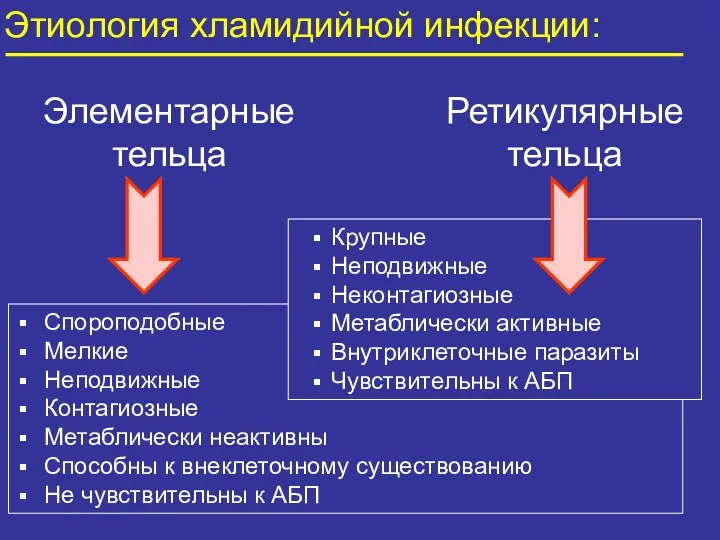 Спороподобные Мелкие Неподвижные Контагиозные Метаблически неактивны Способны к внеклеточному существованию