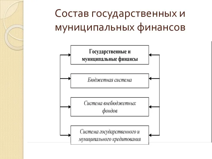 Состав государственных и муниципальных финансов