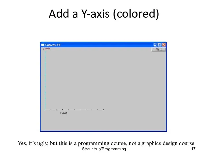 Add a Y-axis (colored) Yes, it’s ugly, but this is