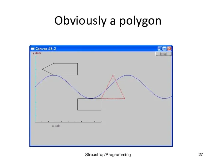 Obviously a polygon Stroustrup/Programming