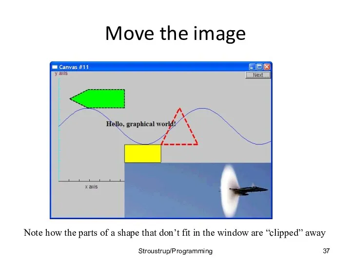 Move the image Note how the parts of a shape