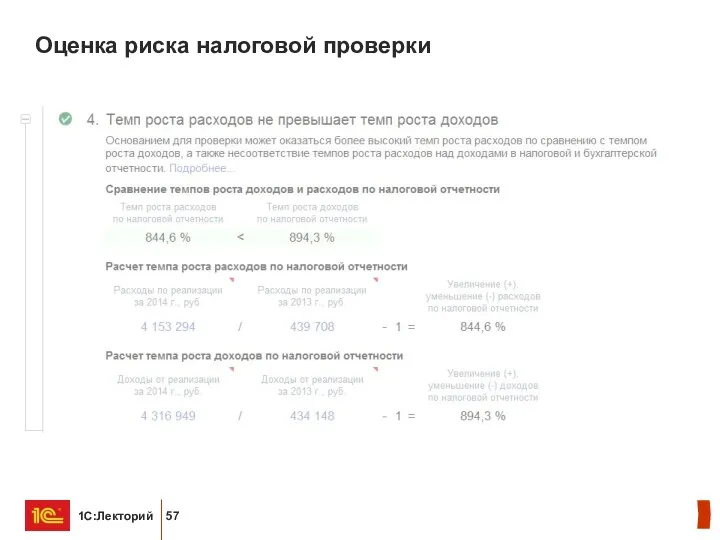 Оценка риска налоговой проверки