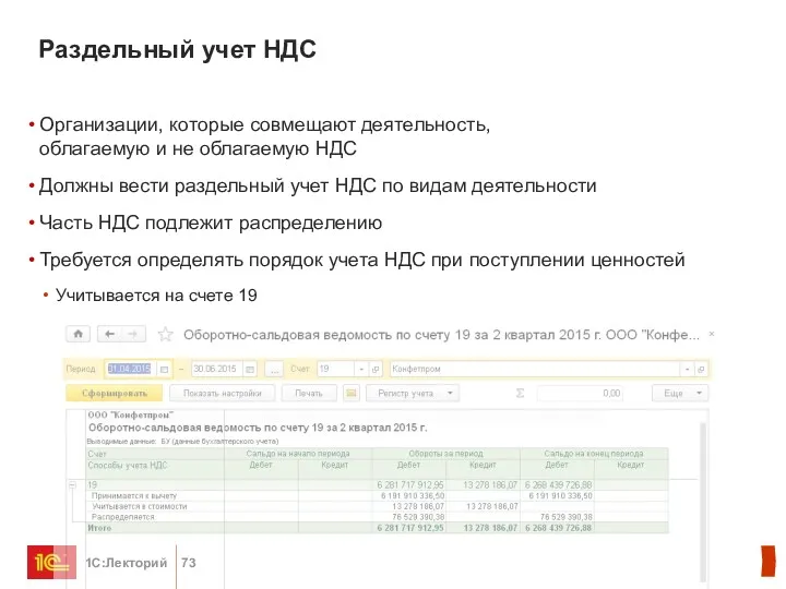 Раздельный учет НДС Организации, которые совмещают деятельность, облагаемую и не