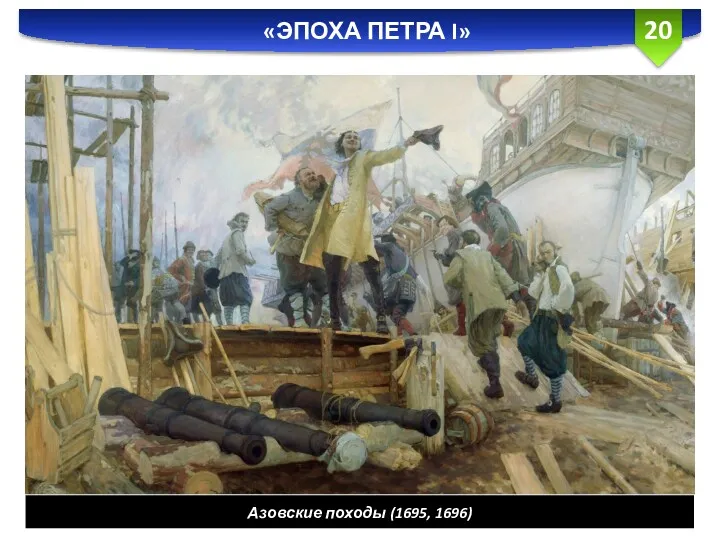 «ЭПОХА ПЕТРА I» Азовские походы (1695, 1696)