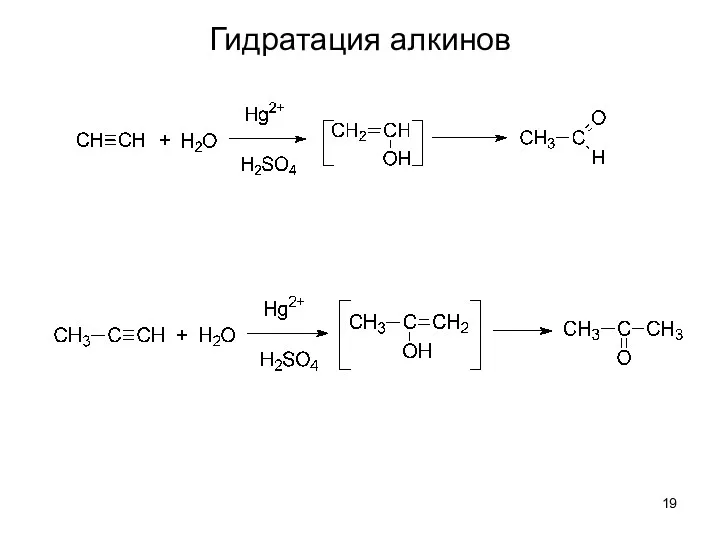 Гидратация алкинов