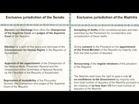 Exclusive jurisdiction of the Senate Election and discharge from office