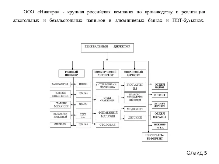 ООО «Ниагара» - крупная российская компания по производству и реализации