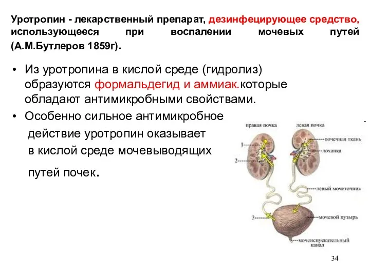 Уротропин - лекарственный препарат, дезинфецирующее средство, использующееся при воспалении мочевых