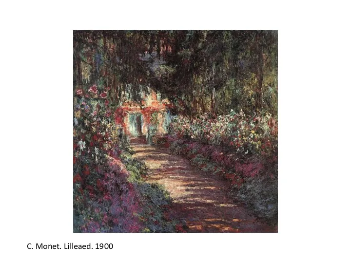 C. Monet. Lilleaed. 1900