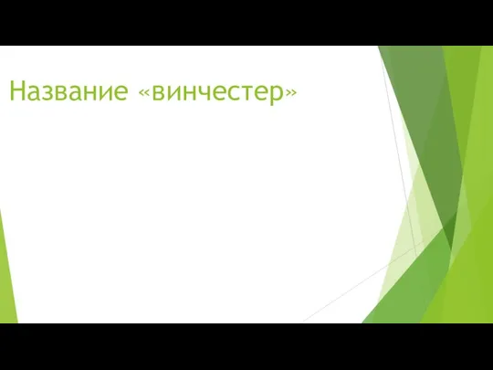 Название «винчестер»