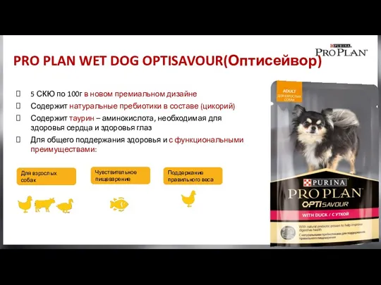 PRO PLAN WET DOG OPTISAVOUR(Оптисейвор) 5 СКЮ по 100г в