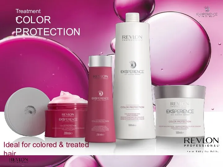 Treatments COLOR PROTECTION Ideal for colored & treated hair