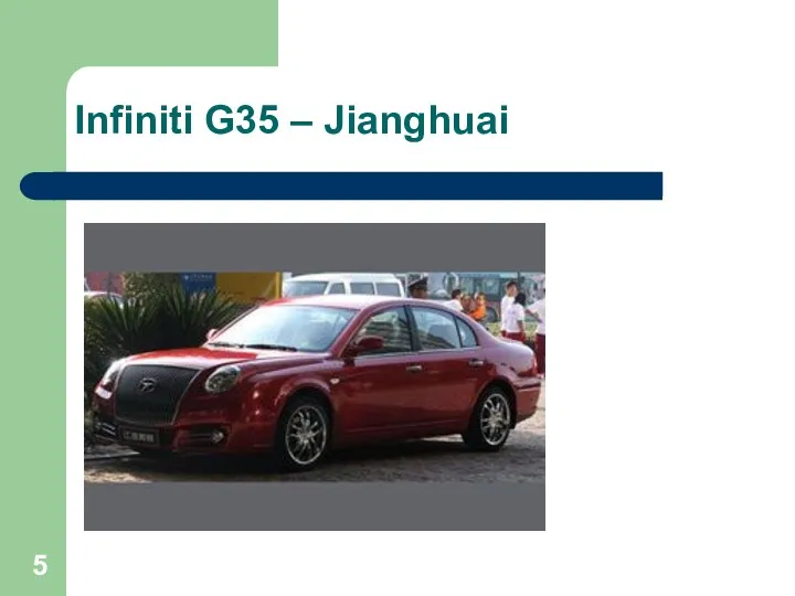 Infiniti G35 – Jianghuai