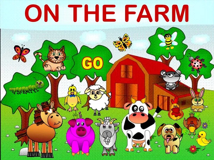 Farm animals. Choose a tree