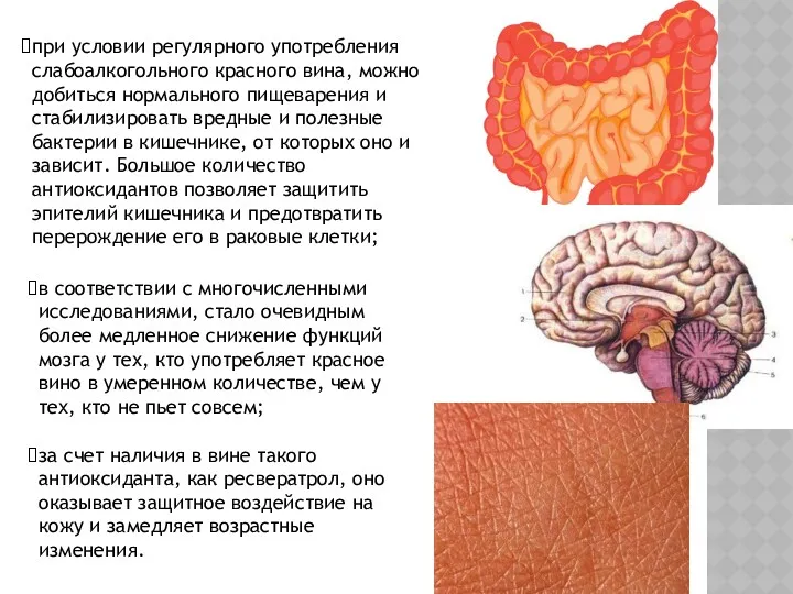 при условии регулярного употребления слабоалкогольного красного вина, можно добиться нормального