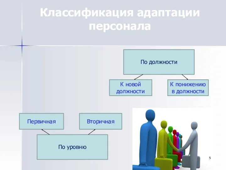 Классификация адаптации персонала