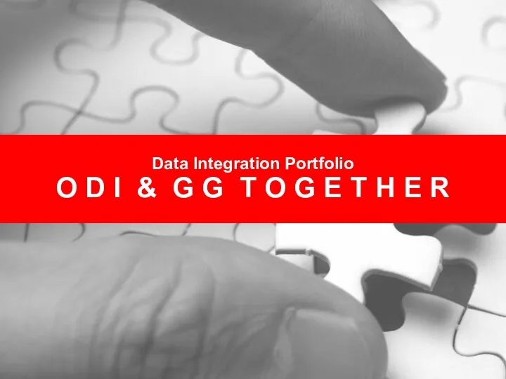 Data Integration Portfolio O D I & G G T O G E