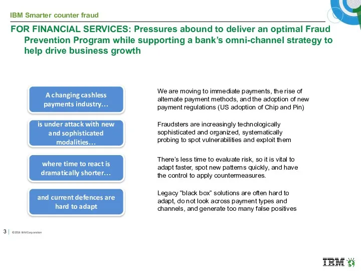 FOR FINANCIAL SERVICES: Pressures abound to deliver an optimal Fraud