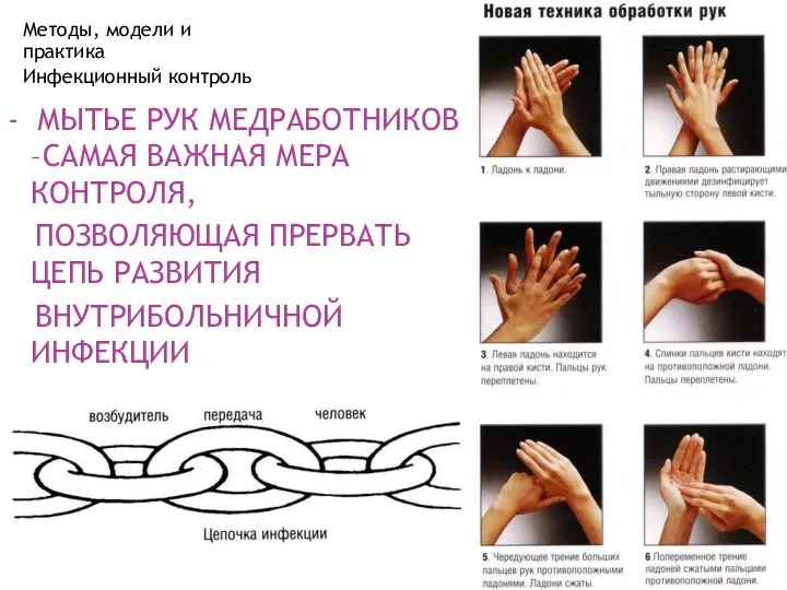 - МЫТЬЕ РУК МЕДРАБОТНИКОВ –САМАЯ ВАЖНАЯ МЕРА КОНТРОЛЯ, ПОЗВОЛЯЮЩАЯ ПРЕРВАТЬ