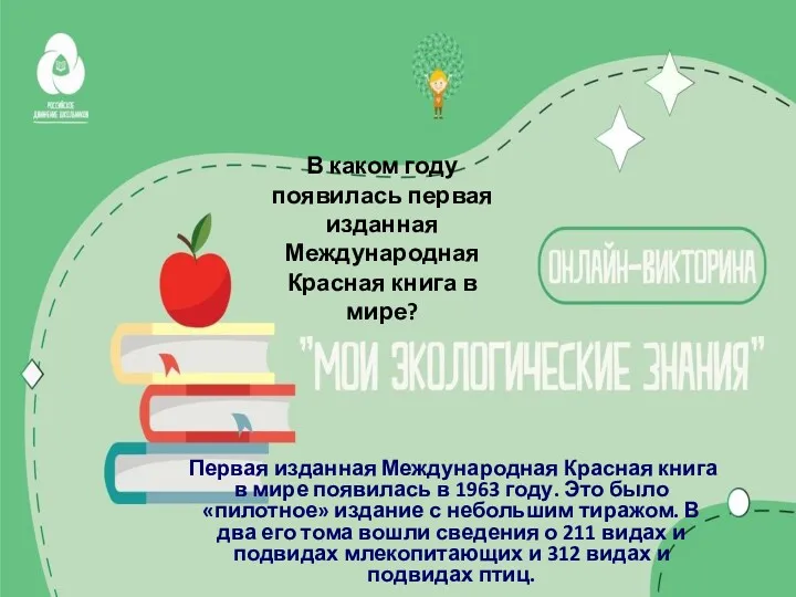 В каком году появилась первая изданная Международная Красная книга в