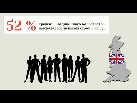 52 % граждан Соединённого Королевства высказалось за выход страны из ЕС.