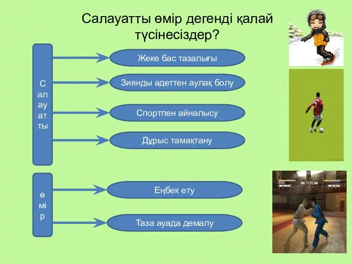 Салауатты өмір дегенді қалай түсінесіздер? Салауатты өмір Жеке бас тазалығы