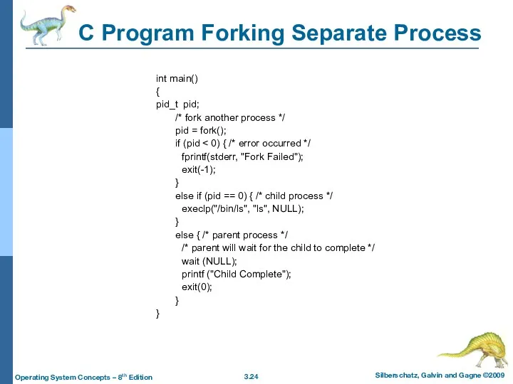 C Program Forking Separate Process int main() { pid_t pid;