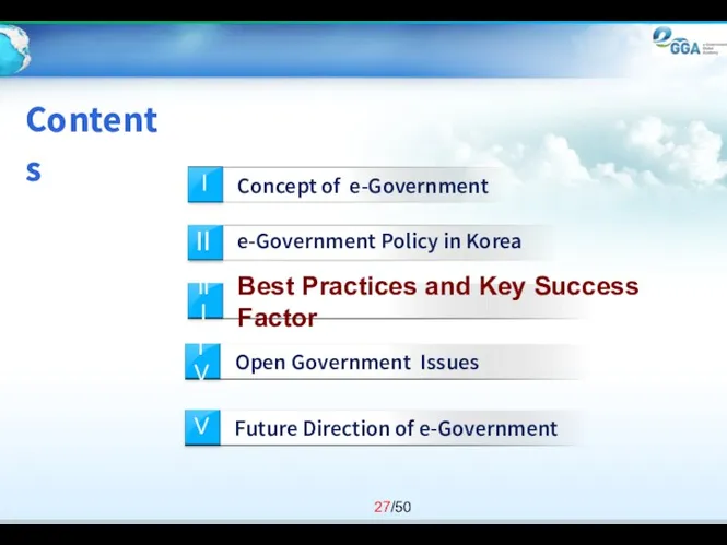 Contents e-Government Policy in Korea