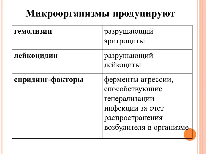 Микроорганизмы продуцируют