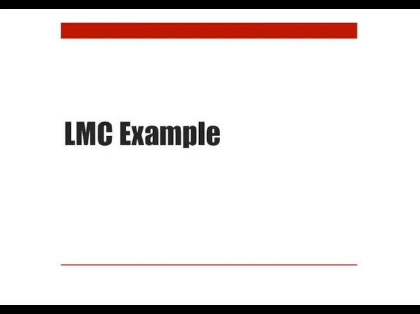 LMC Example