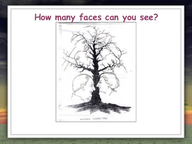 How many faces can you see?