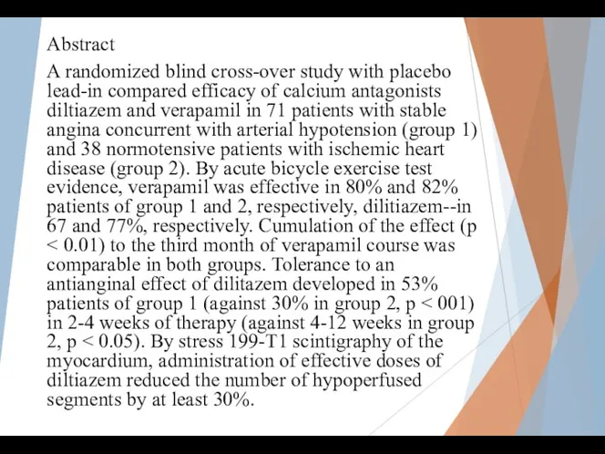 Abstract A randomized blind cross-over study with placebo lead-in compared efficacy of calcium
