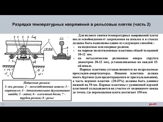 Разрядка температурных напряжений в рельсовых плетях (часть 2) Для полного