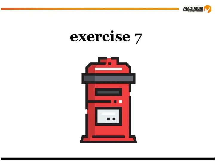 exercise 7