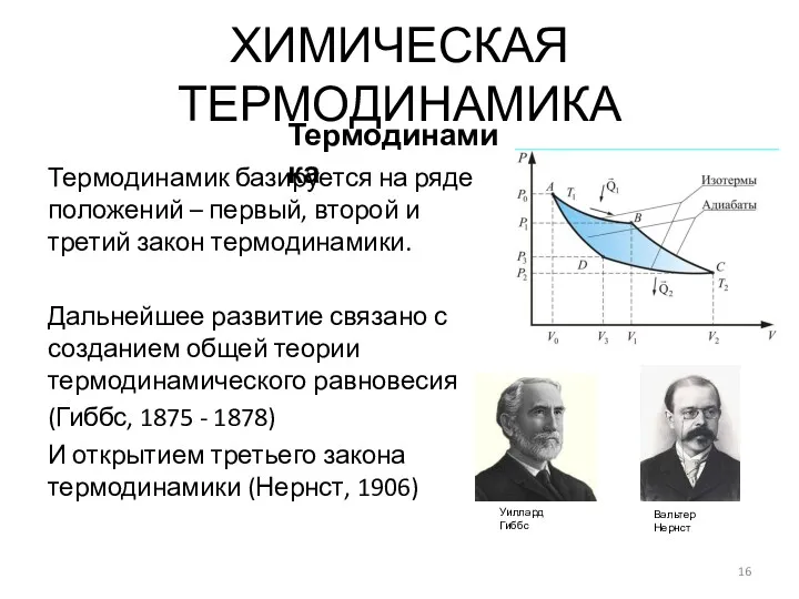 Термодинамик базируется на ряде положений – первый, второй и третий