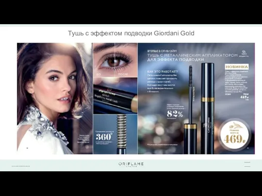 Тушь с эффектом подводки Giordani Gold