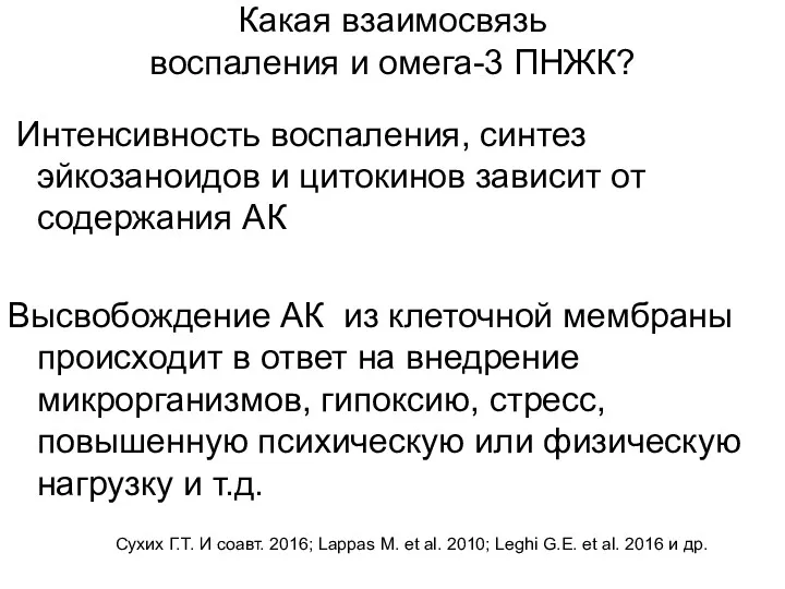 Какая взаимосвязь воспаления и омега-3 ПНЖК? Интенсивность воспаления, синтез эйкозаноидов