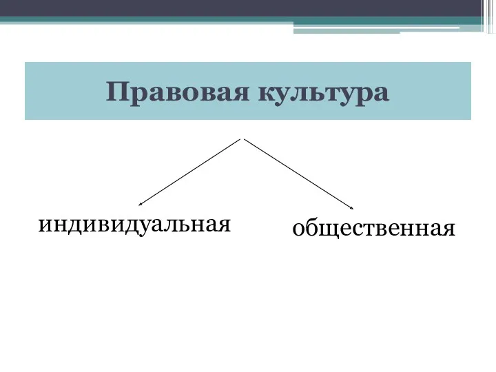 Правовая культура индивидуальная общественная