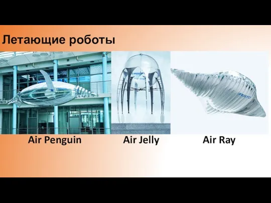 Летающие роботы Air Penguin Air Ray Air Jelly