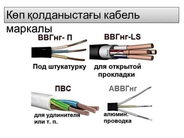 Көп қолданыстағы кабель маркалы