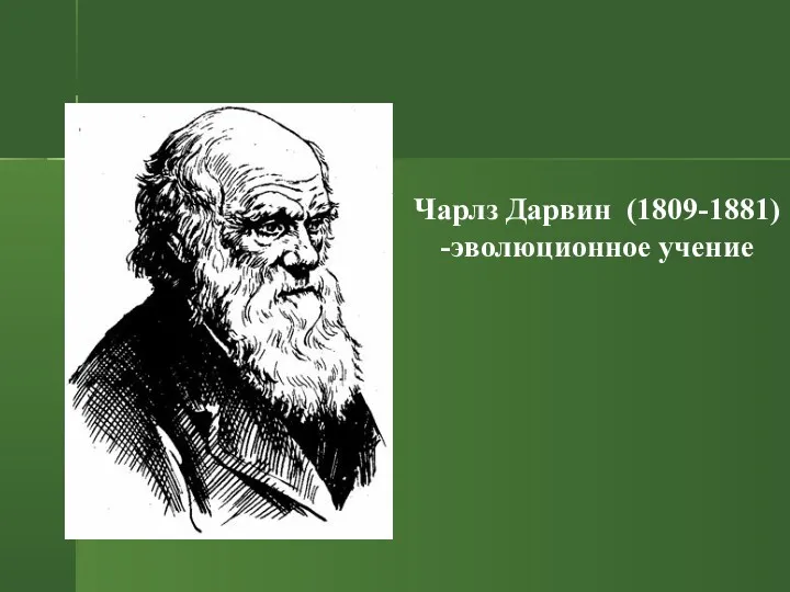 Чарлз Дарвин (1809-1881) -эволюционное учение