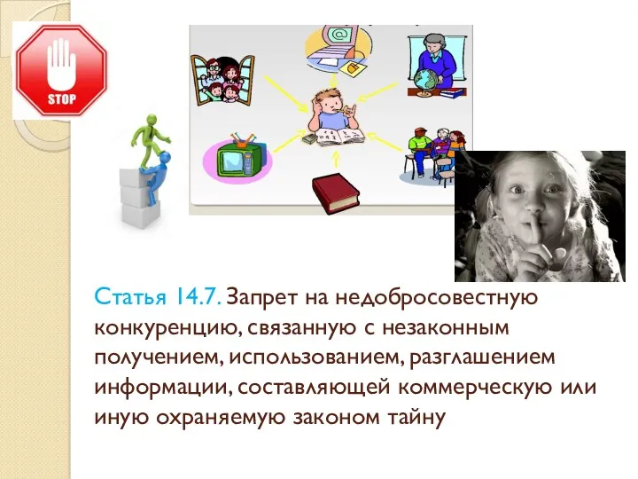 Статья 14.7. Запрет на недобросовестную конкуренцию, связанную с незаконным получением,