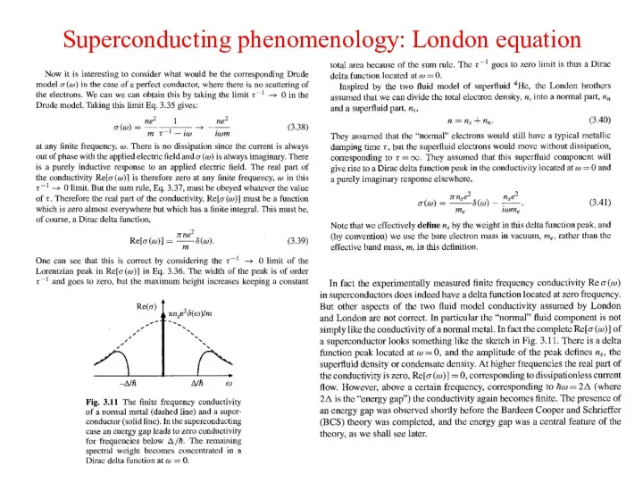Superconducting phenomenology: London equation