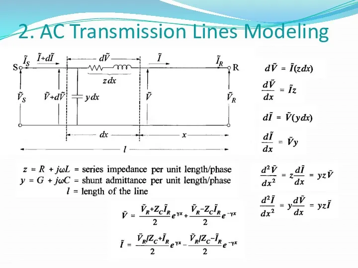 2. AC Transmission Lines Modeling