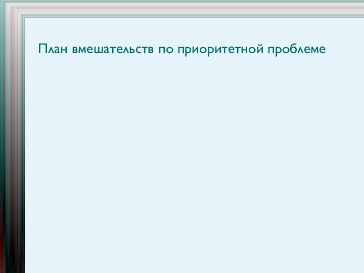 План вмешательств по приоритетной проблеме Приступы удушья Цель сестринского вмешательства: