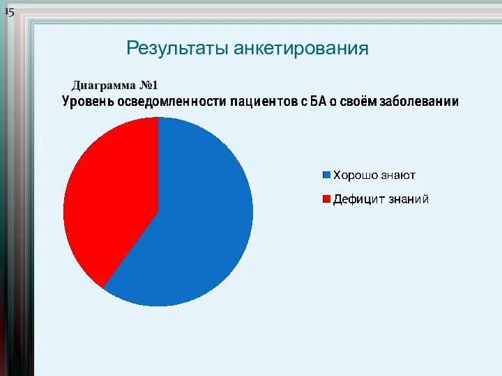 Результаты анкетирования Диаграмма №1