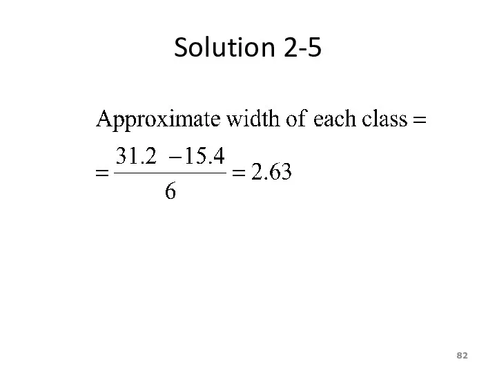 Solution 2-5